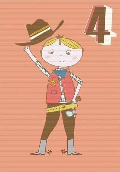 Karnet B6 z kopertą Urodziny 4 chłopiec