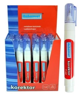 Korektor z metalową końcówką 7 ml (24szt)