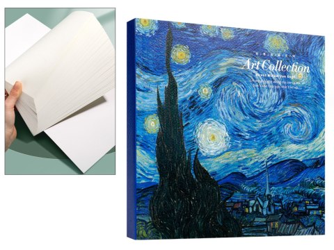 Blok rysunkowy/szkicownik - V. van Gogh, Gwiaździsta Noc.