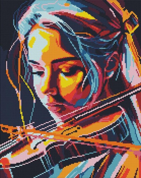 Diamentowa mozaika - Wirtuoz skrzypiec 40x50cm