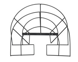 Uchwyt metalowy wieszak na wąż ogrodowy czarny