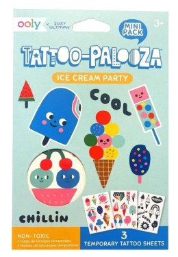 Tatuaże zmywalne mini Tattoo Palooza - Lody