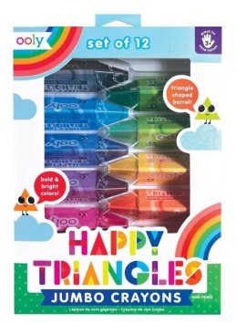 Kredki trójkątne jumbo Happy Triangles 12szt