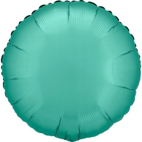 Balon foliowy Lustre Jade Green okrągły 43cm