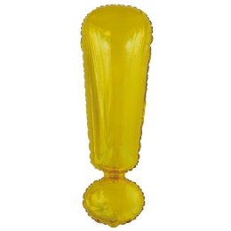Balon foliowy znak ! złoty 28x86cm