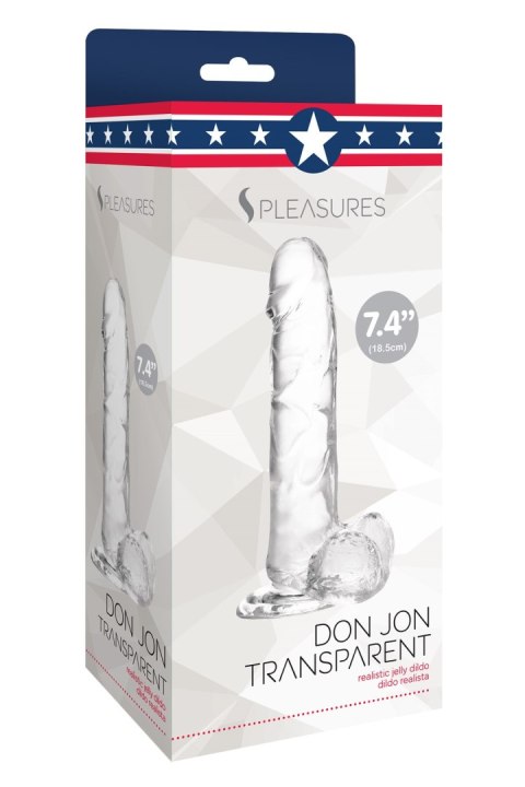 JELLY DILDO TRANSPARENT L 37-0016