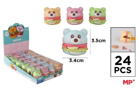 Temperówka Miś hamburger (24szt)