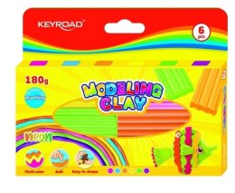 Plastelina 30 g neon 6 kolorów