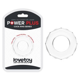 PIERŚCIEŃ POWER PLUS COCKRING PRZEZROCZYSTY 24-0359