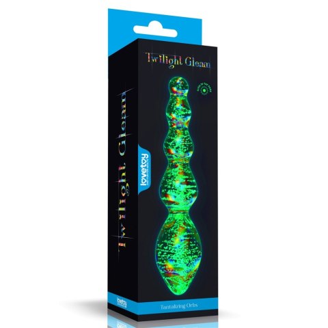 DILDO GLOW-IN-THE-DARK TWILIGHT GLEAM GLASS 24-0447