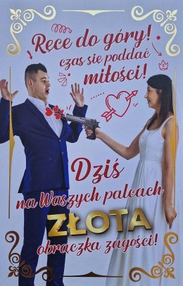 Karnet Ślub - Pistolet