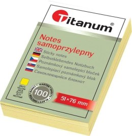 Notes samoprzylepny 51x76mm 100K żółty