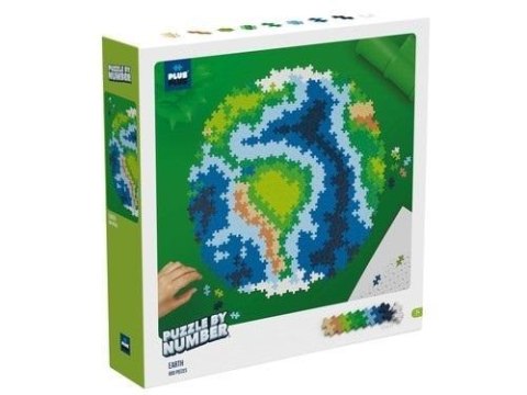 Klocki Plus-Plus Puzzle By Number - Ziemia 800el.