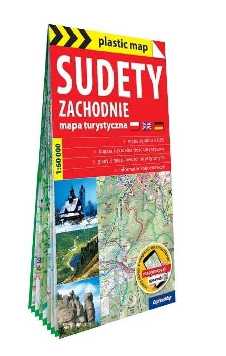 Plastic map Sudety Zachodnie 1:60 000 w.2023