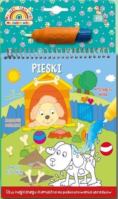 Malowanka z pisakiem wodnym - Pieski