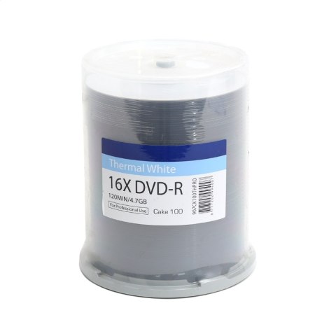 TRAXDATA RITEK DVD-R 4,7GB 16X PRINTABLE THERMAL CAKE*100 907CK100TWPRO