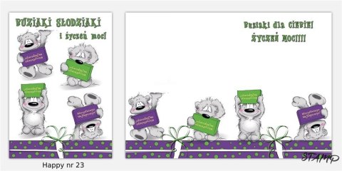 Karnet Happy B6 + koperta wzór nr 23