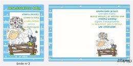 Karnet Smile B6 + koperta wzór nr 02