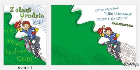 Karnet Young B6 + koperta nr 002 Urodziny