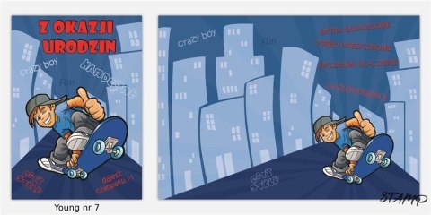 Karnet Young B6 + koperta nr 007 18-stka