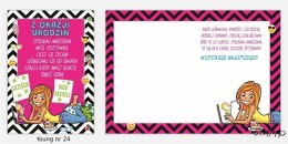 Karnet Young B6 + koperta nr 024 Urodziny