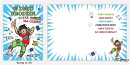 Karnet Young B6 + koperta wzór nr 026 Urodziny