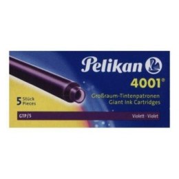 Naboje atramentowe długie fioletowe 5szt