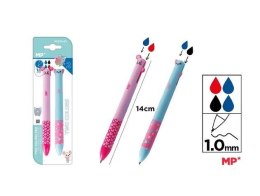 Długopis dwukolorowy kotek i myszka 2szt