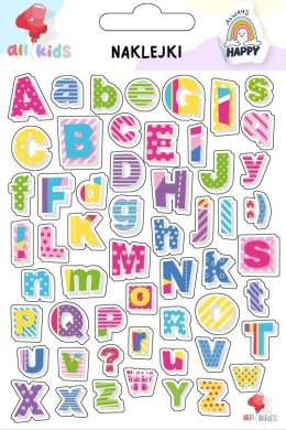 Naklejki dla dzieci Kolorowe literki
