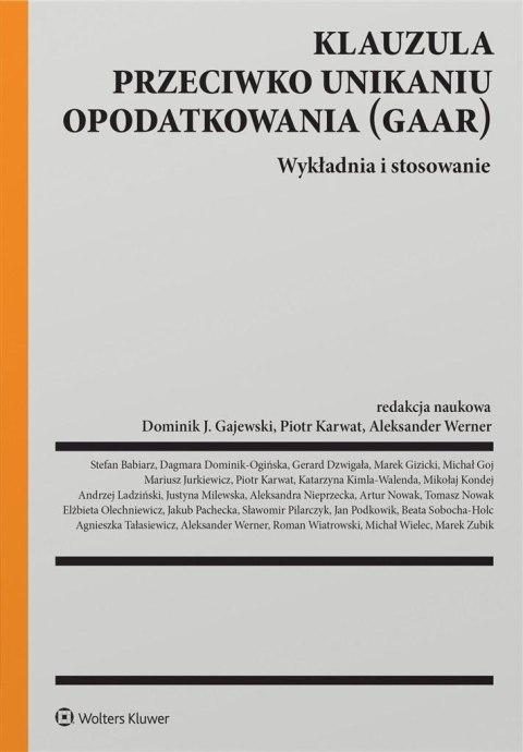 Klauzula przeciwko unikaniu opodatkowania (GAAR)