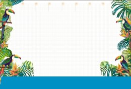 Podkład na biurko notes B3 - tropiki