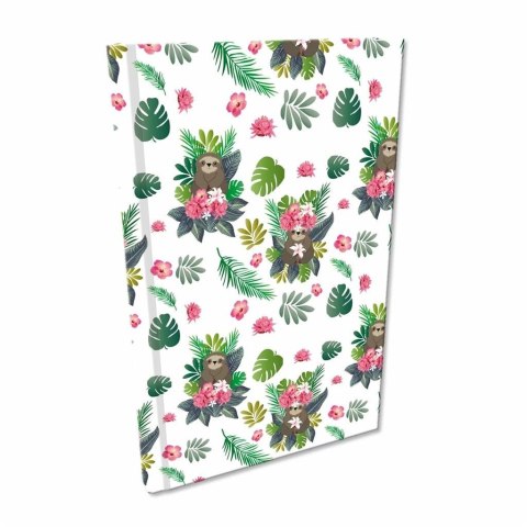 Notes A5 Soft Touch kratka 80g Leniwce girls