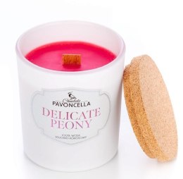 Świeczka sojowa Delicate Peony biała 135g