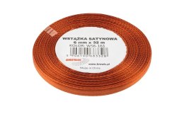 Wstążka satynowa miedziana 6mmx32m