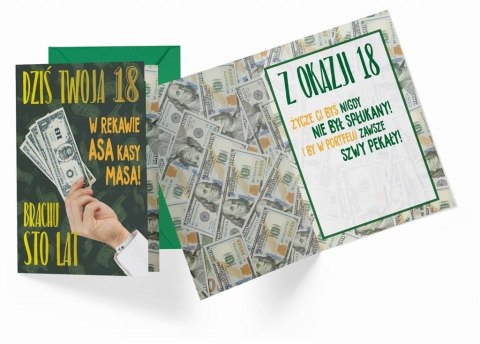 Karnet B6 PR-399 Urodziny 18