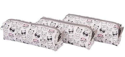 Piórnik jednokomorowy kocie buźki