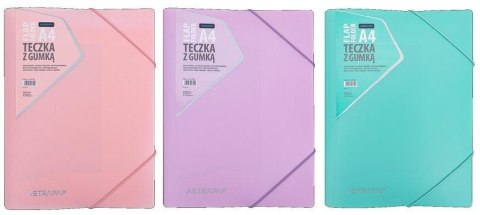 Teczka z gumką PP pastel mix ASTRAPAP