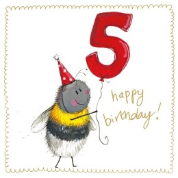 Karnet Urodziny 5 S540 Pszczółka
