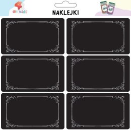 Naklejki na przetwory i przyprawy Czarne