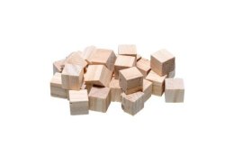 Kostki drewniane naturalne 1,5cm 21szt