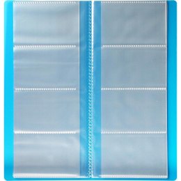 Wizytownik PP na 128 wizytówek niebieski