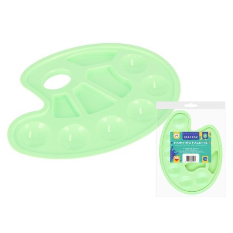 Plastikowa paleta do farb pastel zielony