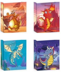 Torebka prezentowa M Smok mix