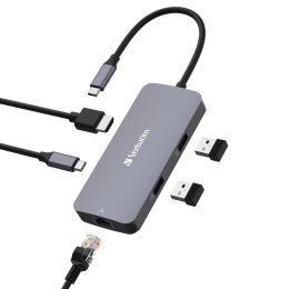 VERBATIM KONCENTRATOR USB-C PRO 5 PORT HUB HDMI 4K 60HZ GIGABIT ETHERNET PD CMH-05 32150