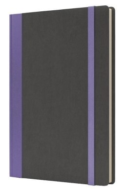 Notatnik B5 Pro L linia szary/fioletowy