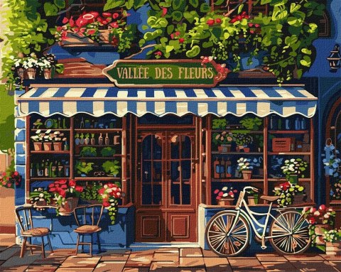 Malowanie po numerach -Dolina kwiatów 40x50cm