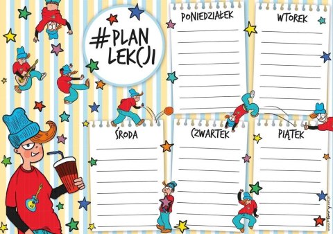 Plan lekcji A5 - Chłopak