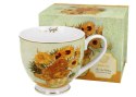 Porcelanowy kubek na stopce Van Gogh Sunflowers 530 ml