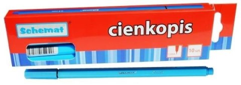 Cienkopis 0,4mm niebieski (10szt)