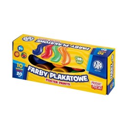 Farby plakatowe 10 kolorów 20ml ASTRA